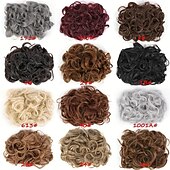 economico Chignon-Chignon Chignon A cordoncino Capelli sintetici Pezzo di capelli Estensione capelli Liscio Feste Giornaliero Serata e festa A1 A2 A3