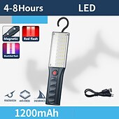 baratos Luzes de trabalho-Luz de trabalho LED, lanterna LED super brilhante, luz de trabalho recarregável com gancho para iluminação de trabalho de reparo noturno de emergência ao ar livre