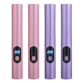 billige Personlig beskyttelse-2-i-1 rettetang til lat hår trådløst hår hot comb mini usb oppladbar rettetang krøllete hårpinne hurtigvarmende rettebørste for hjemreise-1 stk.