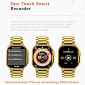 economico Smartwatch-M9 Ultra Max Orologio intelligente 2.1 pollice Intelligente Guarda Bluetooth Pedometro Avviso di chiamata Tracker di fitness Compatibile con Android iOS Da donna Da uomo Standby lungo Chiamate in