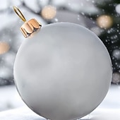 billige Utendørs dekorasjoner-juleballonger oppblåsbar leke juledekor utdørs leker god jul oppblåsbar ball oppblåsbar juleball ornament jul utendørs dekorasjon ball dekorasjon