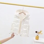 Kinderen Uniseks Vest jas Mouwloos Zilver gebroken wit Zwart Gewatteerd jack voor kinderen Effen Kleur Vetoketju Lente Herfst Stoer School 7-13 jaar voordelige Meisjesvest-Kinderen Uniseks Vest jas Mouwloos Zilver gebroken wit Zwart Gewatteerd jack voor kinderen Effen Kleur Vetoketju Lente Herfst Stoer School 7-13 jaar