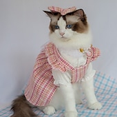 baratos Vestidos-Cachorros Gatos Vestidos Camisetas Moda Estilo bonito Inverno Macio Lavável Confortável Ao ar livre Festa Casual / Diário Roupas para cães for Bichon Frise Poodle Pomerânia Animais de Pequeno Porte
