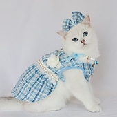 cheap Dresses-Dog Cat Dress Fashion Cute Winter Soft Washable Comfortable Outdoor Party Dog Clothing for Bichon Frise Poodle Pomeranian Baby Pet Papillon