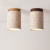 voordelige Inbouw- &amp; semi-inbouwmontage-plafondlamp steen inbouw plafondlamp voor slaapkamer woonkamer hal keuken, moderne trommellamp dichtbij plafond 110-240v