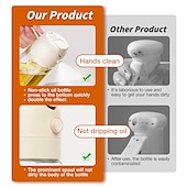 abordables Utensilios de cocina y gadgets-Rociador y dispensador de aceite de vidrio 2 en 1, 16oz para cocina, botella de aceite de oliva de 470ml, rociador de aceite para cocinar, cocina, ensalada, barbacoa