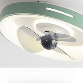 preiswerte Dimmbare Deckenleuchten-Deckenventilator mit Licht, dimmbar, 48 cm, Macaron, mehrfarbig, 360-Grad-Kopfschütteln, 6 Windgeschwindigkeiten, moderner Deckenventilator für Schlafzimmer, Wohnzimmer, ca &amp; Fernbedienung 110-240V