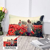 economico Regali personalizzati-Copripiumino lombare personalizzato aggiungi la tua immagine miglior regalo di laurea design fotografico personalizzato copripiumino cuscino alla moda casual 1pc