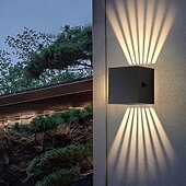 baratos luzes de parede ao ar livre-Luminária de parede led à prova d&#039;água para cima e baixo, luminária para áreas internas e externas, feixe de luz ajustável, abajur giratório, 10w, lâmpada de parede redonda moderna para varanda,
