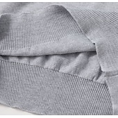 voordelige pullover voor heren-Voor heren Trui Geribd breien Normaal Gebreid Effen Kleur V-hals Modern eigentijds Werk Alledaagse kleding Kleding Winter Kameel Zwart S M L