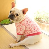 billiga Pyjamas-Hund Katt Tröja Pyjamas Mode söt stil Vinter Varm Mjuk Tvättbar Bekväm Utomhus Inomhus Ledigt / vardag Hundkläder for Bichon Frisé Pudel Pommeran valpen eller det lilla husdjuret Fjäril