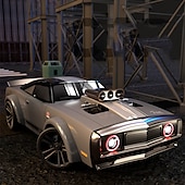 economico veicoli radiocomandati-modello elettrico in scala reale 4wd ad alta velocità muscle drift car demon eye rc da corsa 38 kmh