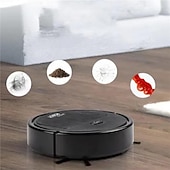 tanie Odkurzacze-Inteligentny odkurzacz robot zamiatający 3 w 1 Zamiatarka do podłóg, usuwająca plamy z kurzu z włosów