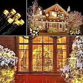 cheap Solar String Lights-Elegant Wedding Reception Party 1000/500/300/200/100/50/30LED Solar String Light, 8 Modes, Solar Christmas Lights Waterproof for Gardens, Wedding, Party, Homes, Christmas Tree, Curtains, Outdoor