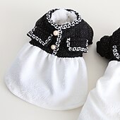 economico Vestiti-Cane Gatto Tuta Vestito Moda Carino Inverno Morbido Lavabile Confortevole All&#039;aperto Casual Quotidiano Abbigliamento per Cani for Bichon Frisé Barboncino Volpino di Pomerania Cucciolo Papillon