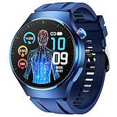 お買い得  スマートウォッチ-iMosi MT200 スマートウォッチ 1.43 インチ スマート·ウォッチ ブルートゥース ECG + PPG 温度監視 歩数計 と互換性があります Android iOS 女性 男性 長時間スタンバイ ハンドフリーコール 防水 IP 67 48mmウォッチケース