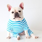 Недорогие Пижамы-Собаки Коты Пижамы Мода Симпатичные Стиль Зима Мягкий Влажная чистка Удобный В помещении На каждый день Одежда для собак for Бишон Фриз Пудель Померанский шпиц молодого животного папиллон