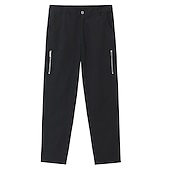 abordables Chinos-Homme Pantalon Chino pantalon été Pantalons décontractés Zippé Plein Confort Respirable Casual du quotidien Vacances Mode basique Noir Kaki
