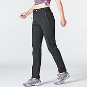 halpa Housut ja shortsit-Naisten Vaellushousut Kesä Ulko- Hengittävä Vedenkestävä Nopea kuivuminen Kevyt Housut Alaosat Joustava vyötärö Vetoketjullinen tasku Violetti Musta Spandex Metsästys Kalastus Kiipeily M L XL XXL XXXL