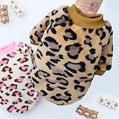 お買い得  犬の服とアクセサリー-犬用 猫用 スウェットシャツ 動物 レオパード ファッション かわいいスタイル 冬 ソフト アウトドア カジュアル／普段着 犬用子犬服