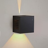 baratos luzes de parede ao ar livre-Luminária de parede led à prova d&#039;água para cima e baixo, luminária para áreas internas e externas, feixe de luz ajustável, abajur giratório, 10w, lâmpada de parede redonda moderna para varanda,
