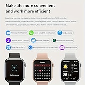 ieftine Ceasuri Smart-696 IW9 Ceas inteligent 2.05 inch Uita-te inteligent Bluetooth Monitorizarea temperaturii Pedometru Reamintire Apel Compatibil cu Android iOS Dame Bărbați Telefon Hands-Free Reamintire Mesaj