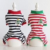 abordables Pijama-Perros Gatos Pijamas Moda Estilo lindo Invierno Suave Lavable Cómodo Navidad Exterior Casual Diario Ropa para perros for Bichón Frisé Caniche Pomerania Animal doméstico del bebé Mariposa