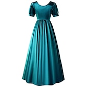 cheap Dresses-Victorian Medieval Renaissance Cocktail Dress Vintage Dress Tea Dress Prom Dress Women&#039;s Girls&#039; Costume Vintage Cosplay Party Masquerade Tea Party Dress