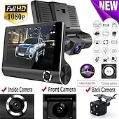 Недорогие Видеорегистраторы для авто-H35 1080p Новый дизайн / с задней камерой / Загрузочная автоматическая запись Автомобильный видеорегистратор 170° Широкий угол 4 дюймовый IPS Капюшон с