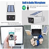 economico Videocamere di sorveglianza per esterni-60 angolo regolabile del pannello solare 1080p full hd telecamera ad energia solare telecamera ip wifi wireless telecamera per visione notturna impermeabile telecamera di sicurezza solare telecamera