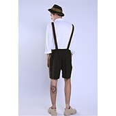 halpa Lederhosen-Oktoberfest-olut Asu Pusero / hame nahkahousuista Baijerin pariskunta Oktoberfestin pari Saksa München Niityt Miesten Perinteinen tyyli kangas Toppi Shortsit Hattu