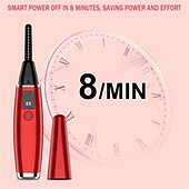 رخيصةأون الحلاقة و إزالة الشعر-أداة تجعيد الرموش الساخنة، شاشة LCD قابلة لإعادة الشحن عبر USB لتجعيد الرموش، مستشعر درجة الحرارة الطبيعي، تسخين سريع، آمن يدوم طويلاً، خالي من المتاعب