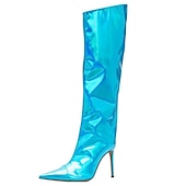 cheap Footwear-Retro Vintage 1980s Knee High Boots Disco Women&#039;s Carnival Costume Halloween Carnival Performance Party Pride Parade Adults&#039; Shoes All Seasons