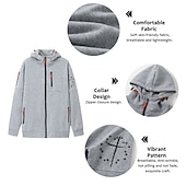 preiswerte 3D-Kapuzenpullis für Männer-Herren Graphic Kreuz Langarm Sweatshirts Mit Kapuze Strassenmode Basic Sport &amp; Natur Sport Herbst Winter Schwarz Dunkelgray Grau Bekleidung Designer Heißprägen S M L XL XXL 3XL