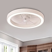 cheap Dimmable Ceiling Lights-Ceiling Fan with Light Dimmable 50cm 6 Wind Speeds Modern Ceiling Fan for Bedroom, Living Room App &amp; Remote Control 110-240V