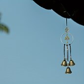 baratos Espanta-espíritos-1 peça, sinos de bruxa, presentes de decoração de bruxaria, parede pagã mágica, maçaneta decorativa de porta de casa, runas de bruxas, suprimentos de altar wiccan
