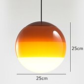 economico Luci Isola cucina-luci a sospensione a led design unico in vetro sfumato colore mini illuminazione a sospensione 15 / 25cm per luci isola cucina camera da letto 1 confezione bianco caldo 110-240v