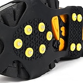 economico Articoli per la casa-10 borchie copriscarpe antiscivolo strada innevata scarpe da neve resistenti all&#039;usura scarpe da arrampicata su ghiaccio punte ramponi tacchetti copriscarpe