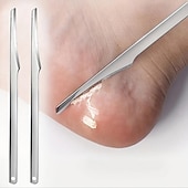 abordables Soins Personnels &amp; Santé-Couteau à pied en acier inoxydable, dissolvant de peaux mortes, rasoir à ongles d&#039;orteils, couteau de pédicure, râpe à callosités, outil de soins des pieds