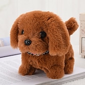 お買い得  ぬいぐるみ-模擬電気犬ぬいぐるみ電気犬は歩くことができ、吠え、うなずき、尻尾を振ることができます子供のおもちゃの犬小屋