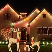 abordables Lumières de Noël-3 pièces éclairage de cerf de Noël bonne année jardin cerf lumineux de Noël, décor de scène, décor de festivals, décor de chambre, décor de maison, décor de bureaux, décor de fête à thème, décor de noël acrylique 2d plat