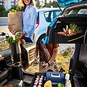 cheap Car Organizers-Trunk Organizer For Car, Collapsible Multi-Compartment Car Organizers Foldable And Waterproof, 600D Oxford Polyester, Suitable For Most Models
