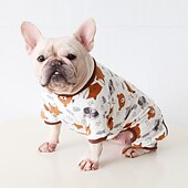billiga Pyjamas-Hund Katt Pyjamas Mode söt stil Vinter Mjuk Tvättbar Bekväm Utomhus Ledigt / vardag Hundkläder for Bichon Frisé Pudel Pommeran valpen eller det lilla husdjuret Fjäril