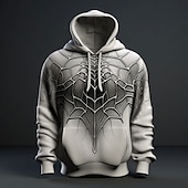 abordables sweats à capuche 3d pour hommes-Homme Graphic Araignées Sweat à capuche Sweats à Capuche Sweat-shirt Sweat à capuche manche longue Sweat à capuche Capuche Mode 3D effet Sport extérieur Vacances Vêtement de rue Blanche Rouge