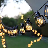 economico Striscie luci a batteria-retro led luci della stringa di cherosene 3m 20led aa lampada alimentata a batteria luci della stringaper ghirlanda campeggio festa cortile casa vacanza decorazione di natale illuminazione