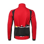 preiswerte Herrenjacken &amp; Gilets-Herren Fahrradjacke Radjacke Windschutz Fleecejacke Winter Warm Feuchtigkeitsableitung Atmungsaktivität Tasche auf der Rückseite Fahhrad Jacke Trainingsanzug MTB Mountain Rennrad Radfahren in der