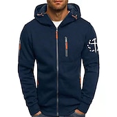 Men's Graphic Prints Stars Hoodies Long Sleeve Sweatshirts Hooded Fashion Daily Vacation Going out Spring & Fall Black White Navy Blue Clothing Apparel Designer S M L XL 2XL 3XL 11