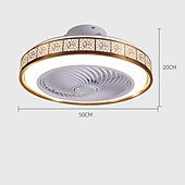 お買い得  シーリングライト調光可能タイプ-50 cm 調光可能 天井ファン ABS クラシック 電気メッキ ヴィンテージ 田園風 110-120V 220-240V