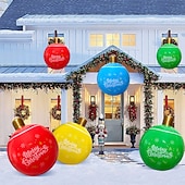 billige Utendørs dekorasjoner-utendørs juleoppblåsbar dekorert ball pvc store store baller juletrepynt lekeball juleball gårdsplassdekorasjon juleutstyr leker julestemning ball