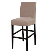 ieftine Husa scaun de sufragerie-husă scaun de bar stretch scaun de bar husă scaun pub roșu visiniu negru pentru sufragerie cafenea scaun bar husă mobilă detașabilă husă scaun țesătură jacquard cu fund elastic